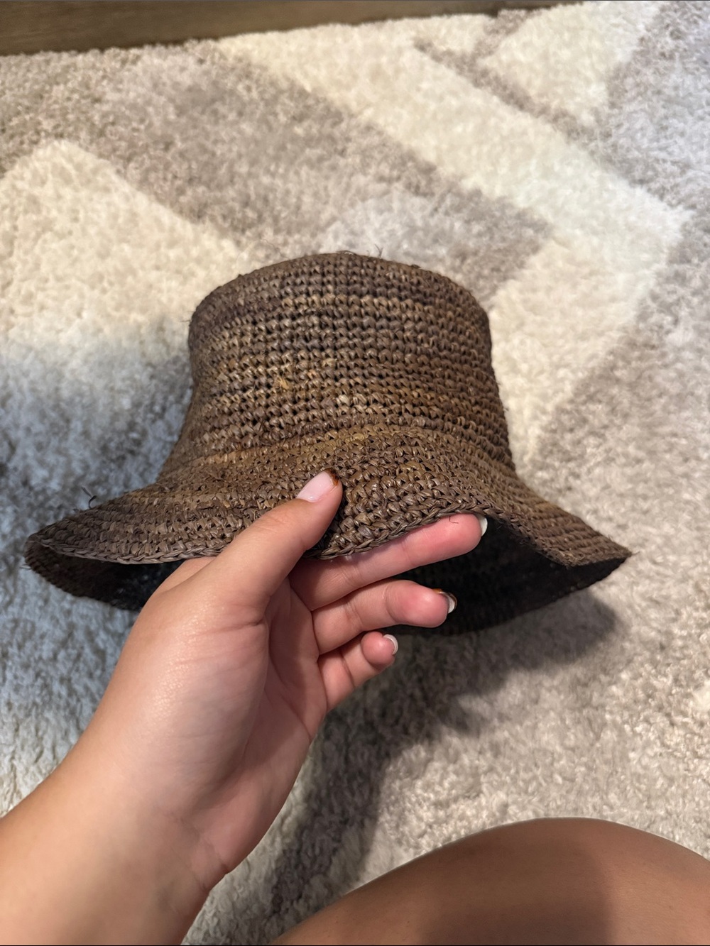 Wyeth by Todd Magill Brown Woven Bucket Hat